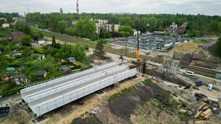 Zdjęcie Wiadukt kolejowy przy ul. Przodowników w przebudowie. Fot. Łukasz Hachuła/PKP PLK