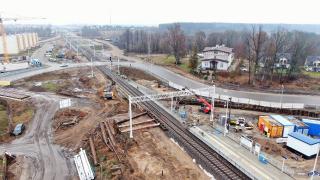 Ełk – budowa wiaduktu kolejowego nad ul. Kolejową. Fot. Damian Strzemkowski/PKP PLK