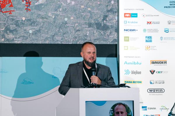 Zdjęcie IV Kongres Gospodarowania Wodami i Ochrony Przeciwpowodziowej. Marcin Łukaszewicz, Dyrektor Infrastruktury Sieciowej, Wodociągi Miasta Krakowa. fot. Quality Studio dla www.inzynieria.com