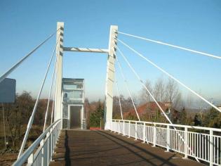 Kładka dla pieszych w Gaju. Fot. z archiwum GDDKiA O/Kraków