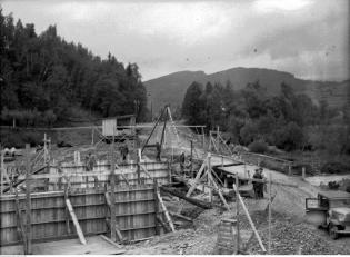 Budowa drogi Kraków-Zakopane, 1935 r. Źródło: Narodowe Archiwum Cyfrowe