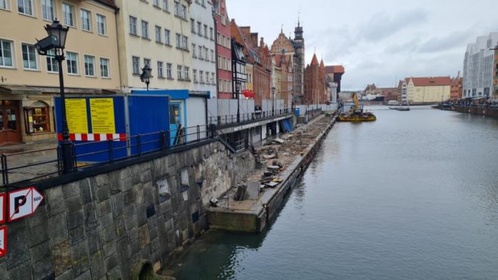 Zdjęcie Remont Długiego Pobrzeża. Fot. Dyrekcja Rozbudowy Miasta Gdańska
