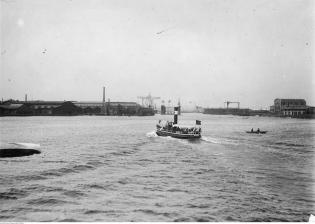 Ujście Martwej Wisły do morza. Data wydarzenia: 1926. Fot. Narodowe Archiwum Cyfrowe