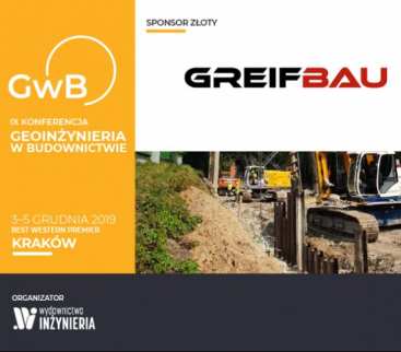 Greifbau Sponsorem Złotym Konferencji Geoinżynieria w Budownictwie avatar
