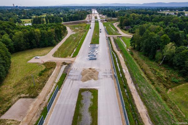 Zdjęcie Budowa drogi ekspresowej S1 Oświęcim–Dankowice. Fot. GDDKiA