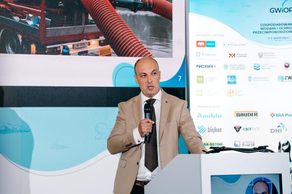 Zdjęcie IV Kongres Gospodarowania Wodami i Ochrony Przeciwpowodziowej. Marcin Czerwiński, Dyrektor Zarządzający, BBA Pumps PL. fot. Quality Studio dla www.inzynieria.com