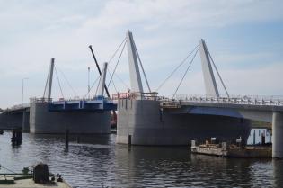 Budowa mostu na Wyspę Sobieszewską. Fot. DRMGm