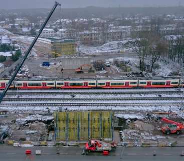 Warszawa: budowa wiaduktu, pierwsza podpora już stoi [ZDJĘCIA] avatar