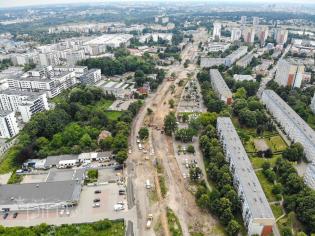 Poznań: budowa trasy tramwajowej na Naramowice. Fot. Poznańskie Inwestycje Miejskie