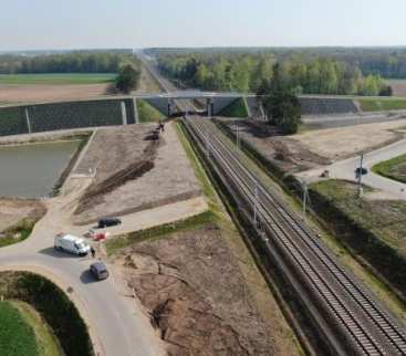 Rail Baltica – następne wiadukty nad linią Czyżew–Białystok otwarte