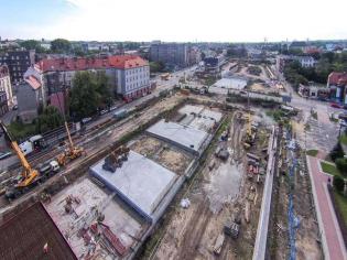 Budowa tunelu w rejonie ul.Dworcowej w Gliwicach. Fot. Krzysztof Krzemiński / DTŚ S.A.