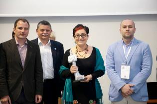 14. Konferencja, Wystawa i pokazy Technologii INŻYNIERIA BEZWYKOPOWA, Kraków - Bielany, 2016 r. Od lewej: ..., Michał Andrzejewski - Gamm-Bud, Edyta Zalewska - Uponor, Marcin Powierski - Marplast .fot. Quality Studio dla www.inzynieria.com