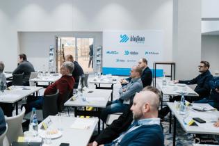Stoisko firmy BLEJKAN S.A. IV Konferencja „Renowacja Wykładzinami (Rękawami) Utwardzanymi na Miejscu”. Fot. Quality Studio dla www.inzynieria.com