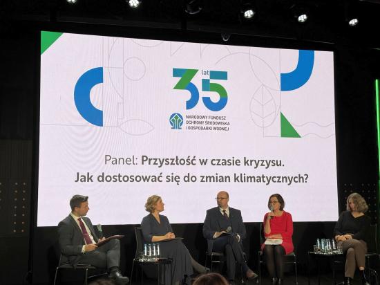 Zdjęcie Panel dyskusyjny pt. Przyszłość w czasie kryzysu. Jak dostosować się do zmian klimatycznych? Fot. inzynieria.com