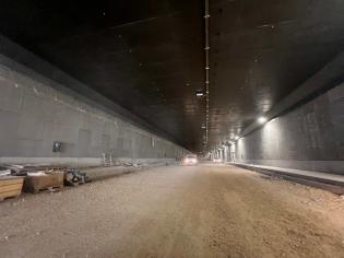 Prace w tunelu TS-04 w Zielonkach. Fot. GDDKiA