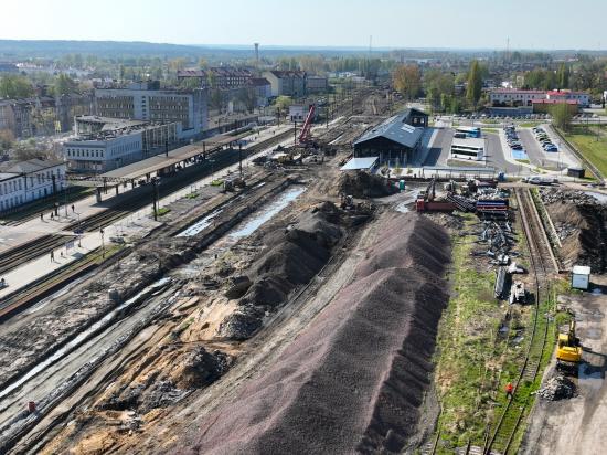 Zdjęcie Przebudowa stacji Słupsk. Fot. Damian Strzemkowski/PKP PLK