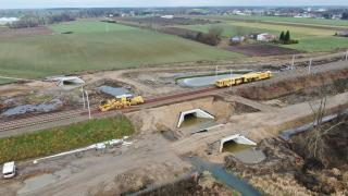 Budowa mostu kolejowego w Czyżewie. Fot. Artur Lewandowski/PKP PLK