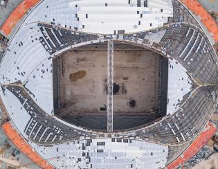 Budowa stadionu Al Janoub fot. Najwyższy Komitet ds. Dostaw i Dziedzictwa / qatar2022.qa