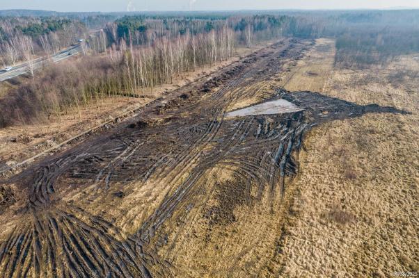 Zdjęcie Tu powstanie węzeł Kosztowy II. Fot. GDDKiA