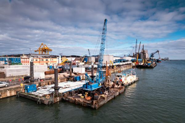 Zdjęcie Przebudowa nabrzeża Indyjskiego w Porcie Gdynia. Fot. NDI
