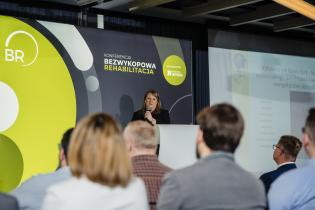 Anna Adamek, zastępca kierownika Działu Sieci w Katowickich Wodociągach S.A. X Konferencja Bezwykopowa Rehabilitacja. Fot. Quality Studio dla www.inzynieria.com. fot. Quality Studio dla www.inzynieria.com