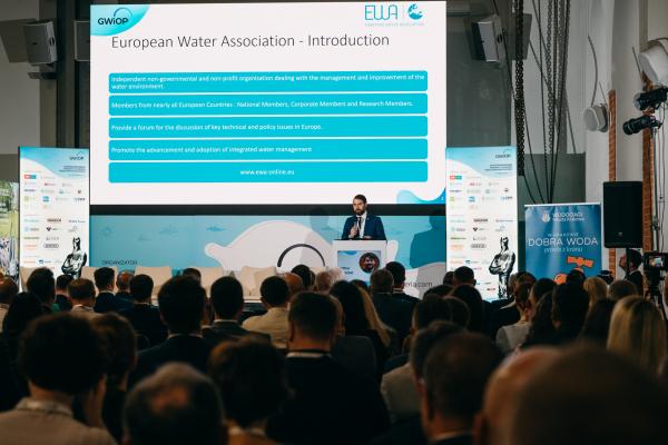 Zdjęcie IV Kongres Gospodarowania Wodami i Ochrony Przeciwpowodziowej. Arthur Guischet, Secretary General European Water Association (EWA). fot. Quality Studio dla www.inzynieria.com