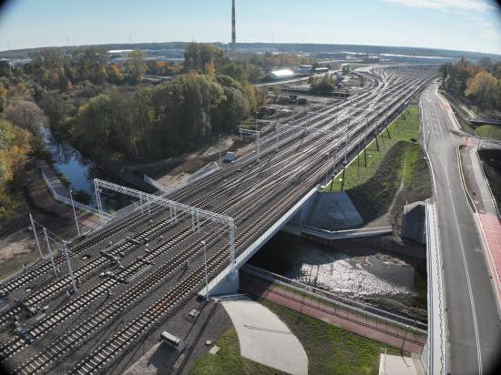 Zdjęcie Most kolejowy przez rzekę Ełk. Fot. Paweł Chamera/PKP PLK