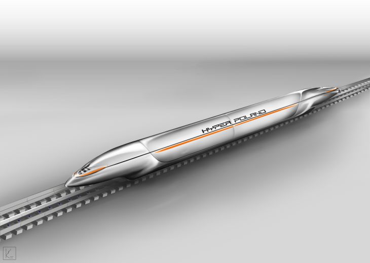 Kapsuła Hyperloop. Źródło: Hyper Poland