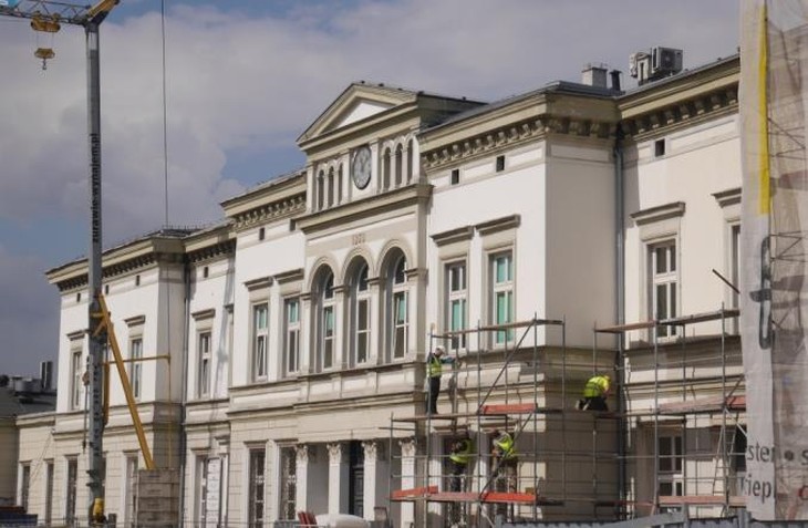 Dworzec podczas remontu. Fot. Katarzyna Głowacka/PKP PLK