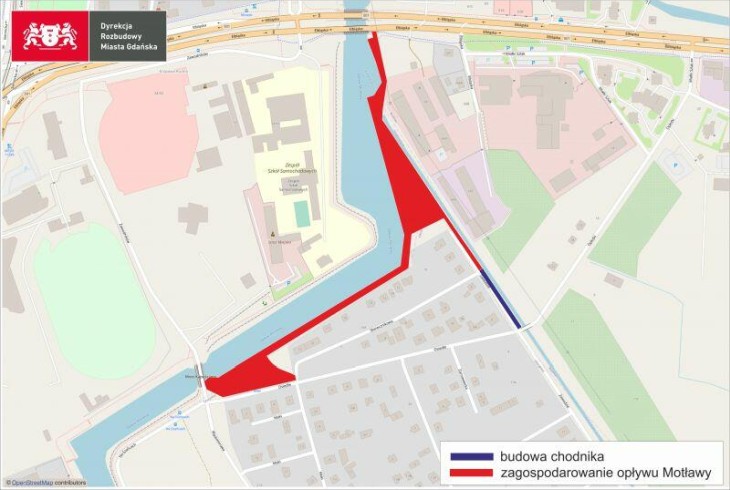 Mapa. Źródło: Dyrekcja Rozbudowy Miasta Gdańska