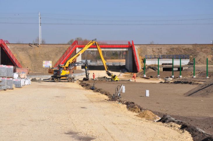Budowa autostrady A1 Tuszyn–Częstochowa. Fot. GDDKiA