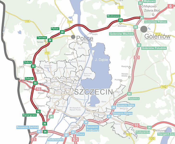 S6 z najdłuższym tunelem w Polsce. Źródło: GDDKiA