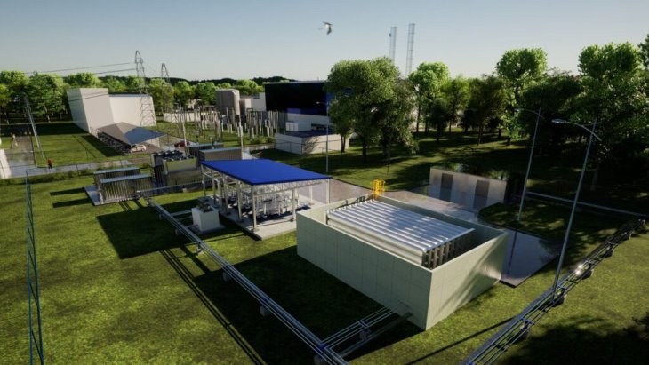 Wizualizacja fabryki zielonego wodoru H2HUB Nowa Sarzyna. Źródło: Polenergia