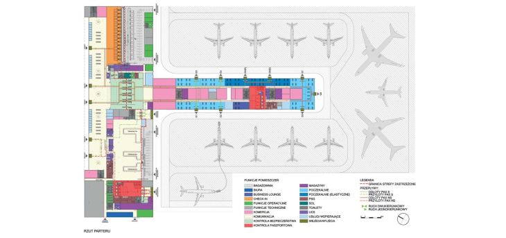 Plan terminala. Źródło: Mirbud