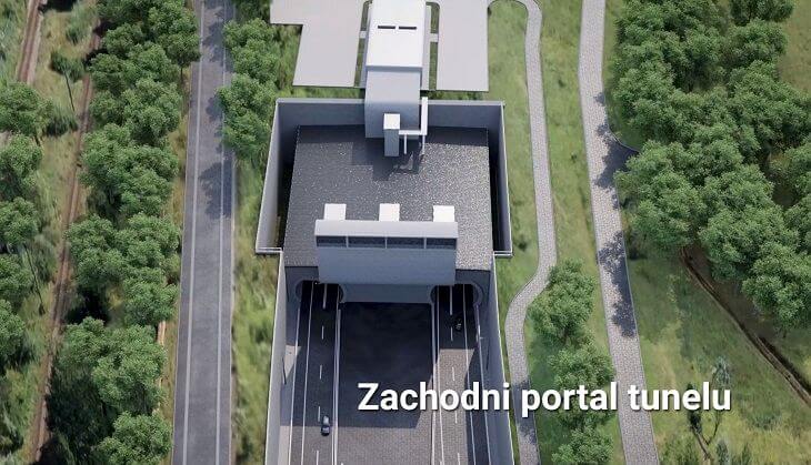 Najdłuższy tunel w Polsce – zachodni portal w ścianach szczelinowych. Źródło: GDDKiA