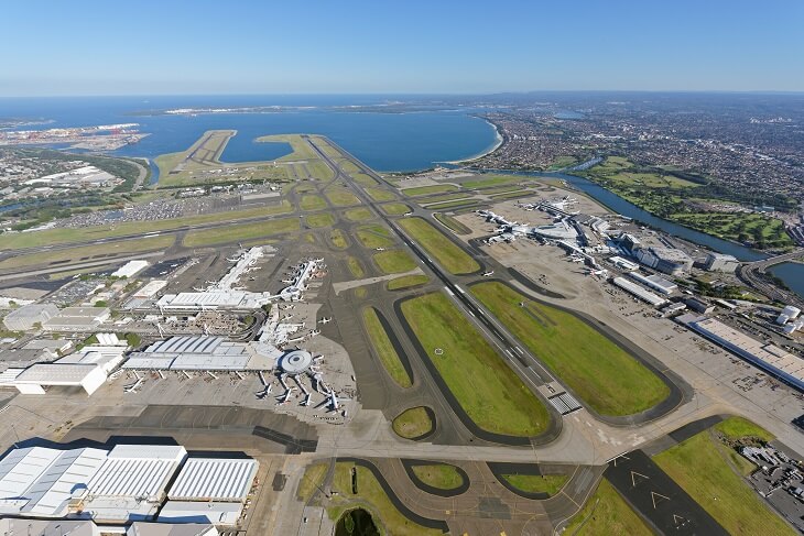 Lotnisko w Sydney. Fot. Aerometrex / Adobe Stock