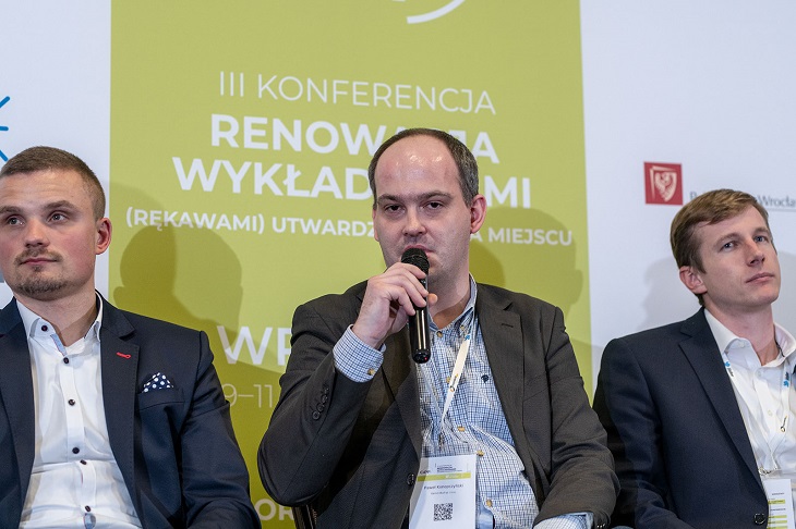 Od lewej: Tim Hermes, HERMES Technologie; Paweł Konopczyński, Gamm-Bud sp. z o.o.; Jakub Kania, RELINEEUROPE AG / fot. Quality Studio