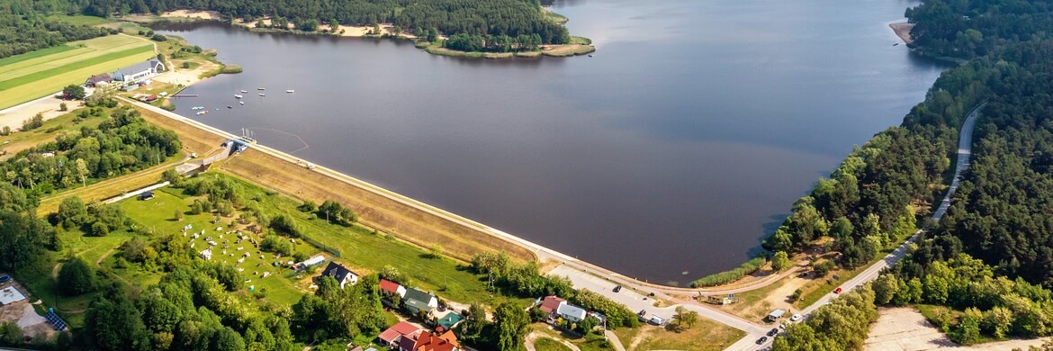 Cedzyna to zbiornik retencyjny i rekreacyjny. Fot. Wody Polskie