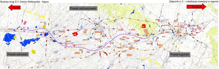 Droga ekspresowa S11OstrówWielkopolski–Kępno. Źródło: GDDKiA