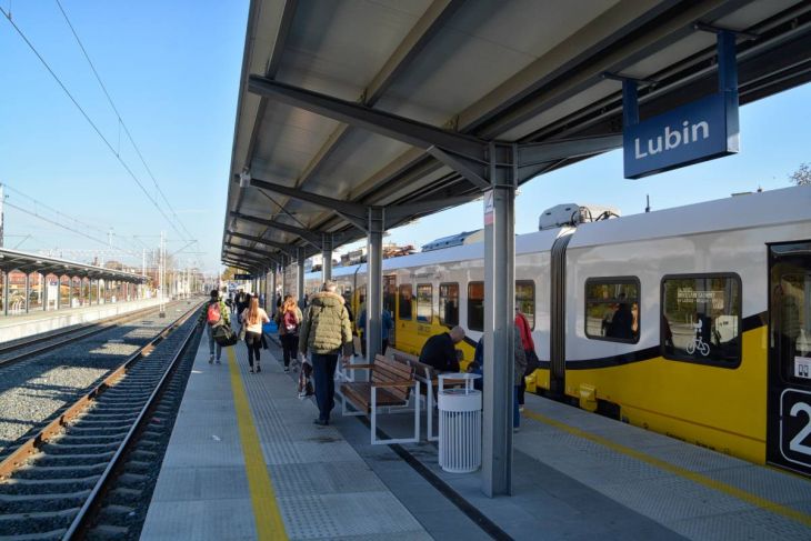 Stacja kolejowa Lubin. Fot. PKP PLK / Krystian Nowek