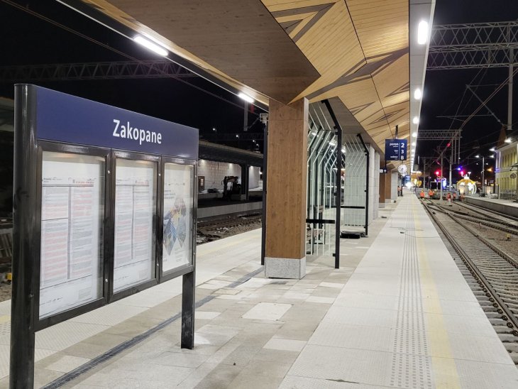 Peron stacji Zakopane. Fot. Mateusz Wanat/PKP PLK