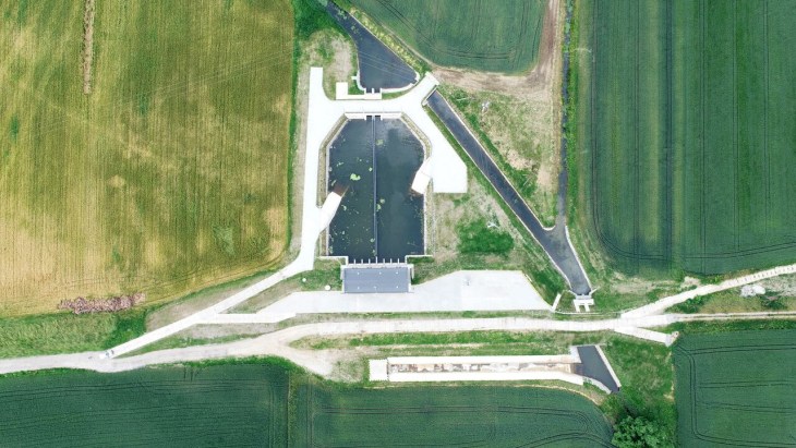 Pompownia na polderze Żelazna. Fot. Wody Polskie