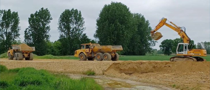 Przebudowa polderu Żelazna. Fot. Wody Polskie