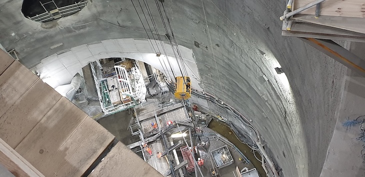 TBM Rachel użyta do przebicia Thales Tideway Tunnel. Fot. MyrtleGal, CC BY-SA 4.0.