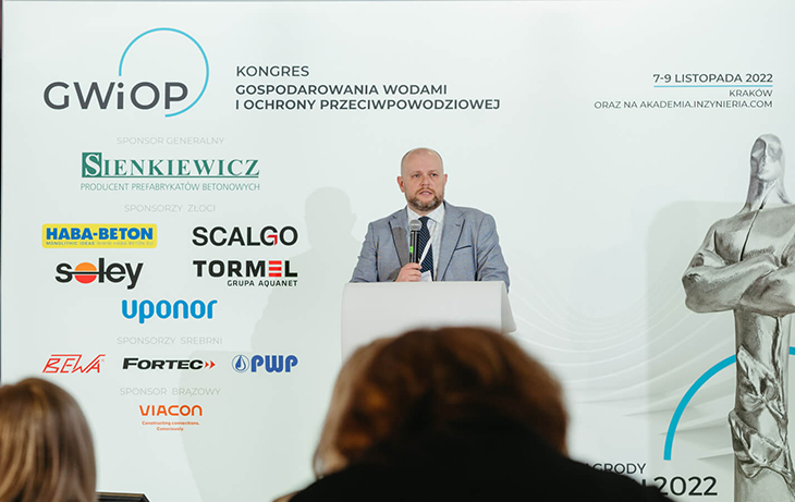 Grzegorz Gałabuda podczas Kongresu GWiOP 2022 r. Fot. Qualisty Studio