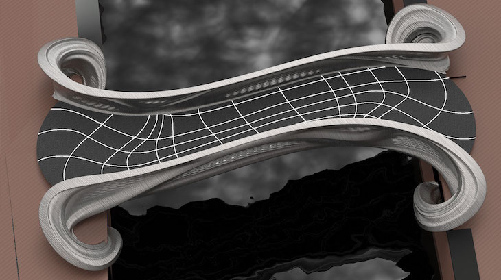 Stalowy most drukowany w technologii 3D. Źródło. MX3D