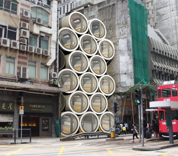 Hongkong: tu zbudują mieszkania w rurach kanalizacyjnych. Fot. jameslawcybertecture.com