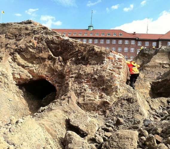 Gdańsk: XVII-wieczny bastion na budowie parkingu. Fot. Facebook/Wojewódzki Urządu Ochrony Zabytków w Gdańsku