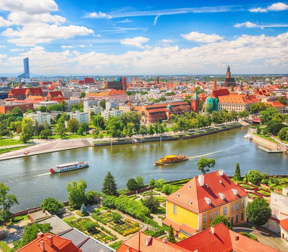 Panorama Wrocławia. Fot. Łukasz Stefański/Shutterstock