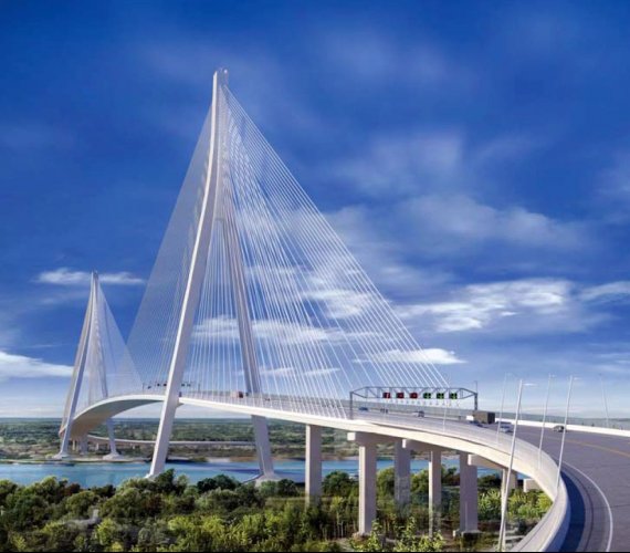 Gordie Howe International Bridge będzie 27. przeprawą pomiędzy Kanadą a USA. Źródło: Windsor Detroit Bridge Authority